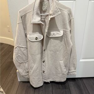 Stoosh women’s cream button up shirt